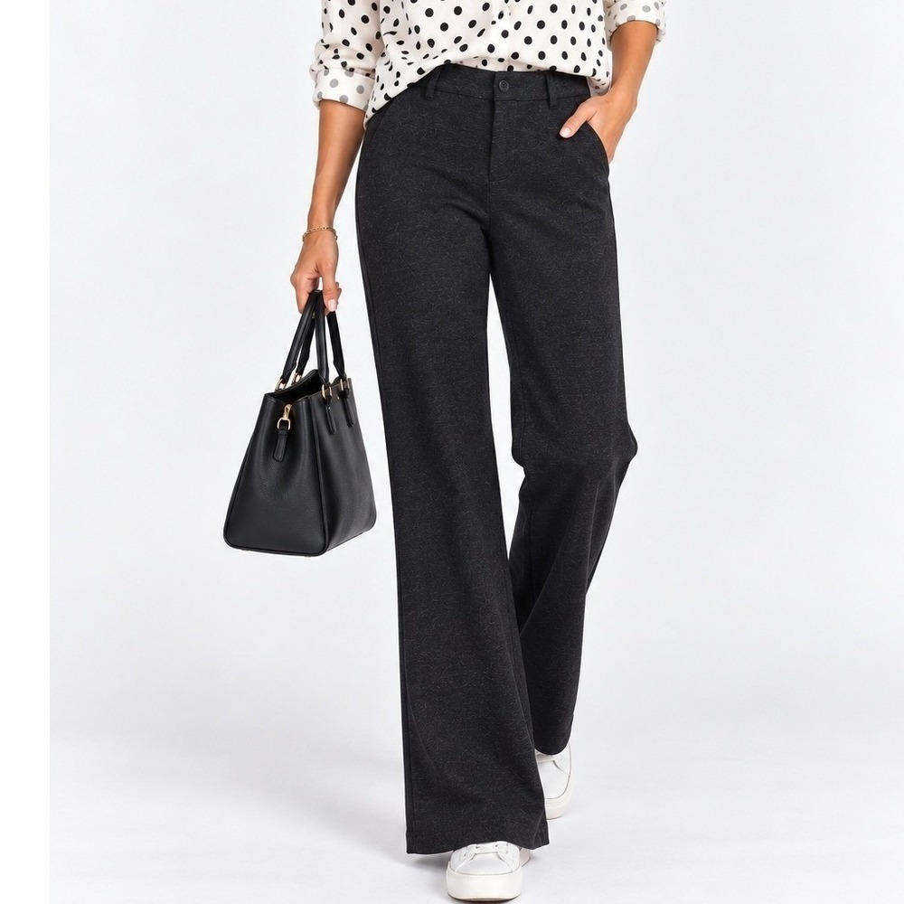 Cabi Dark Gray Flare Dress Pants Professional Work Career Office Trousers Size 6